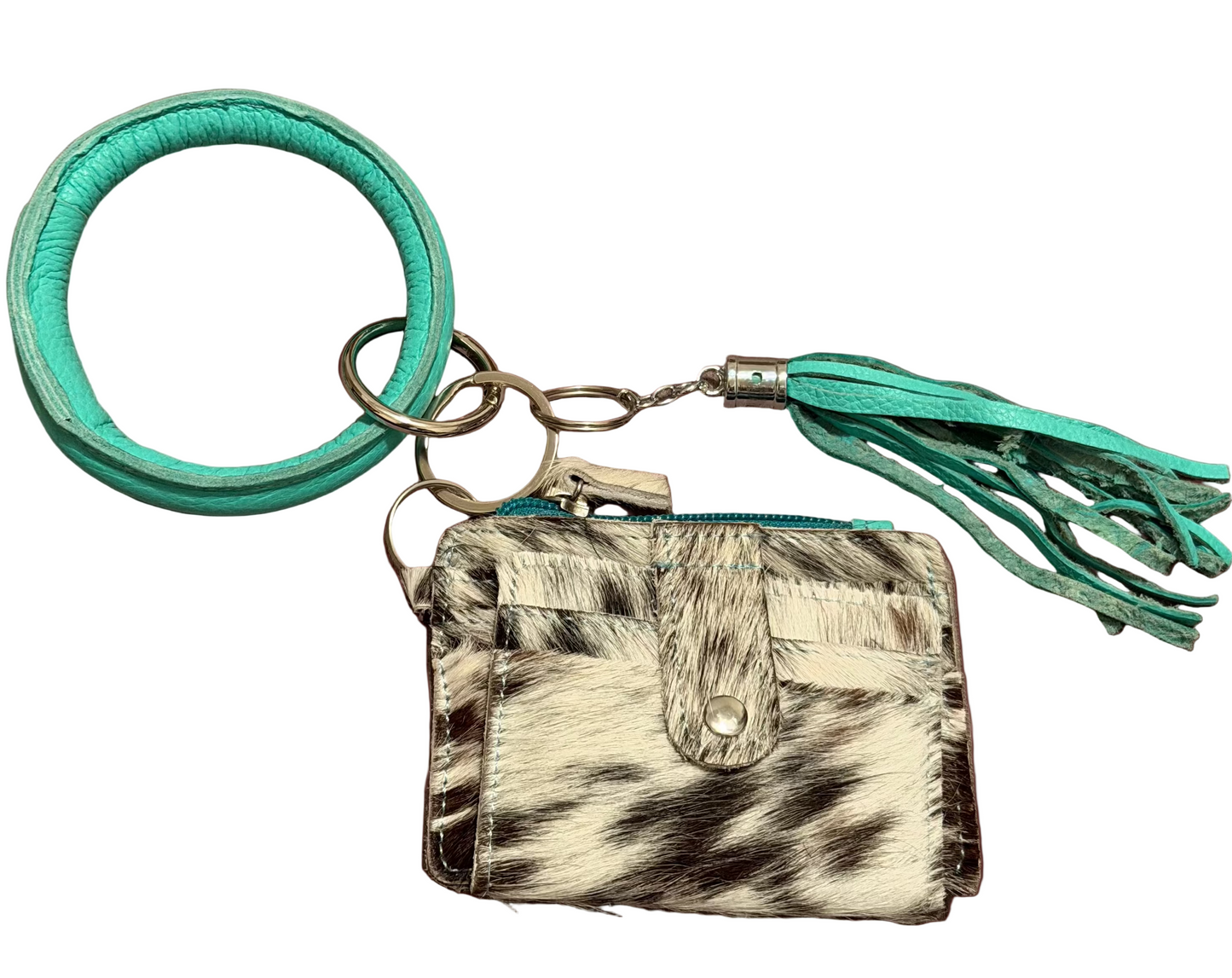 Turquoise Stampede Wristlet